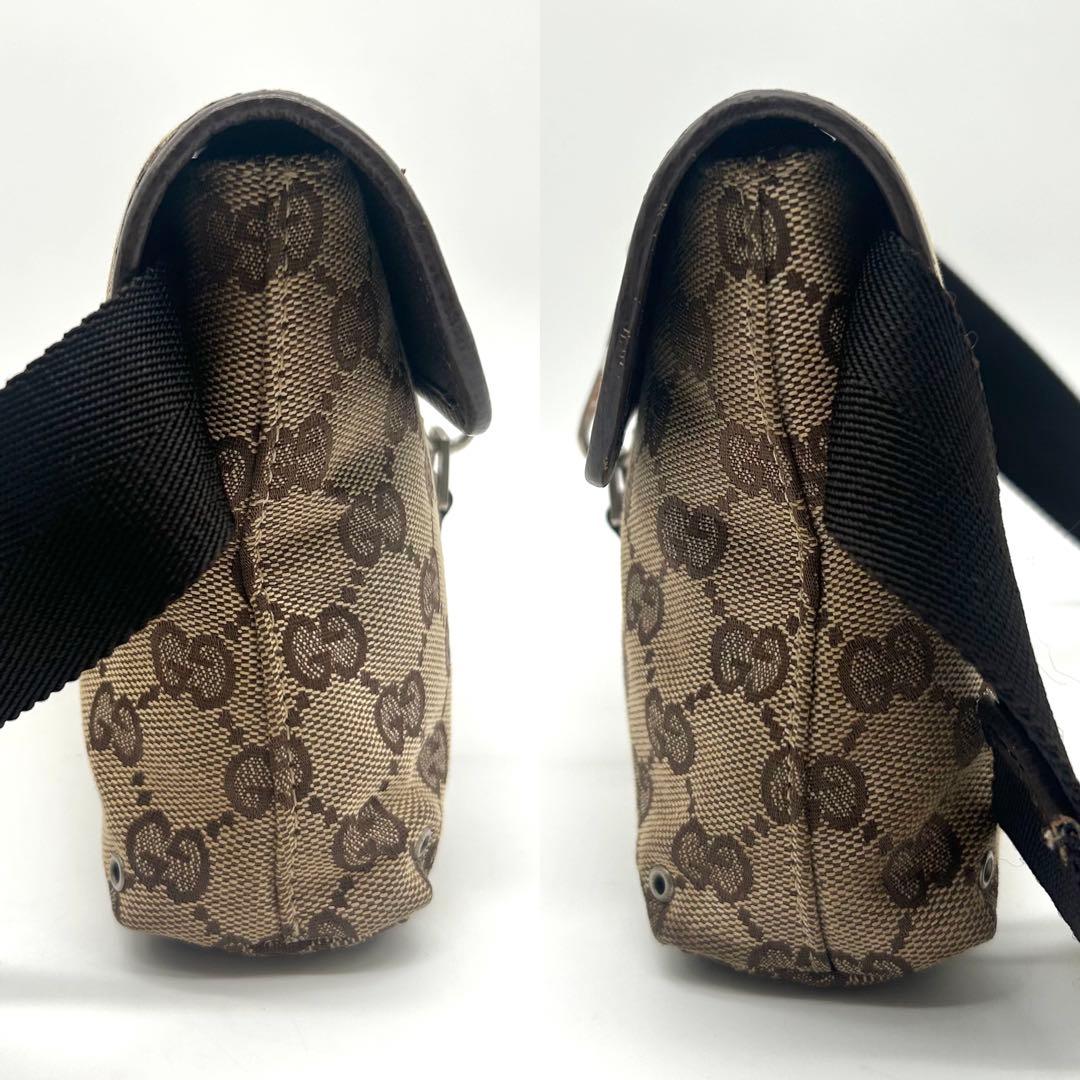 【希少】GUCCI グッチ ウエスト ボディバッグ ジャッキー GGキャンバス