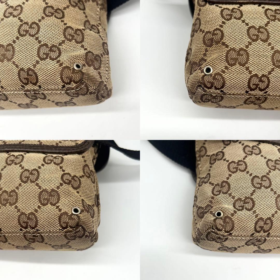 【希少】GUCCI グッチ ウエスト ボディバッグ ジャッキー GGキャンバス