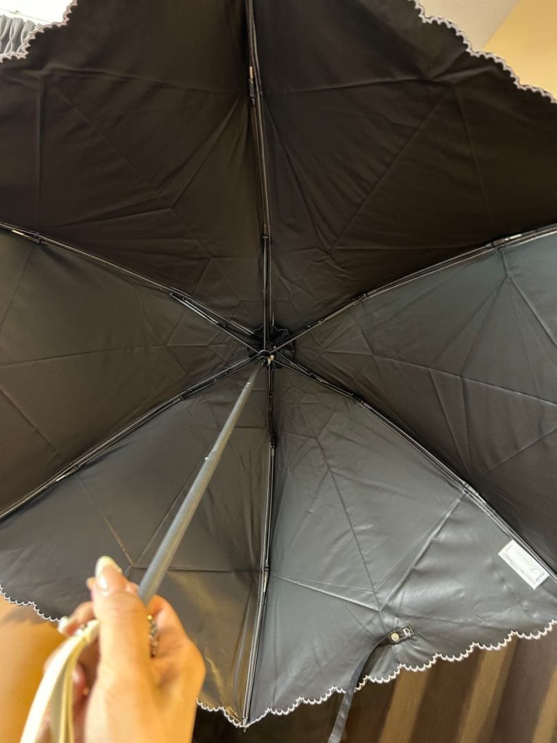 Nina Ricci 花柄レース 折りたたみ日傘　晴雨兼用　キャラウェイ