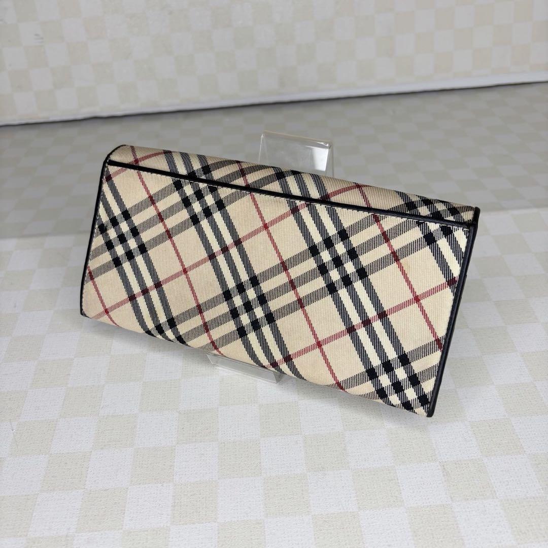 極美品　Burberryバーバリー　長財布　二つ折り　がま口　84
