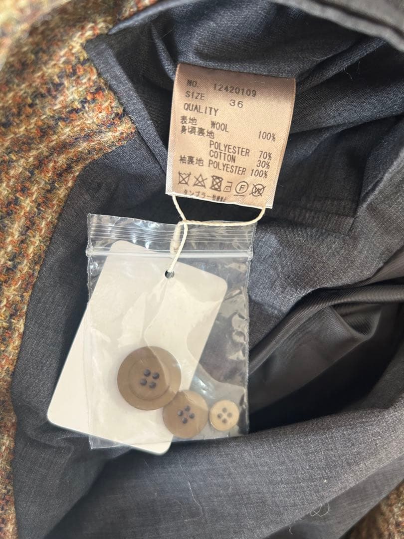 ジャケット・アウター todayful Wool100%CheckJacket 36