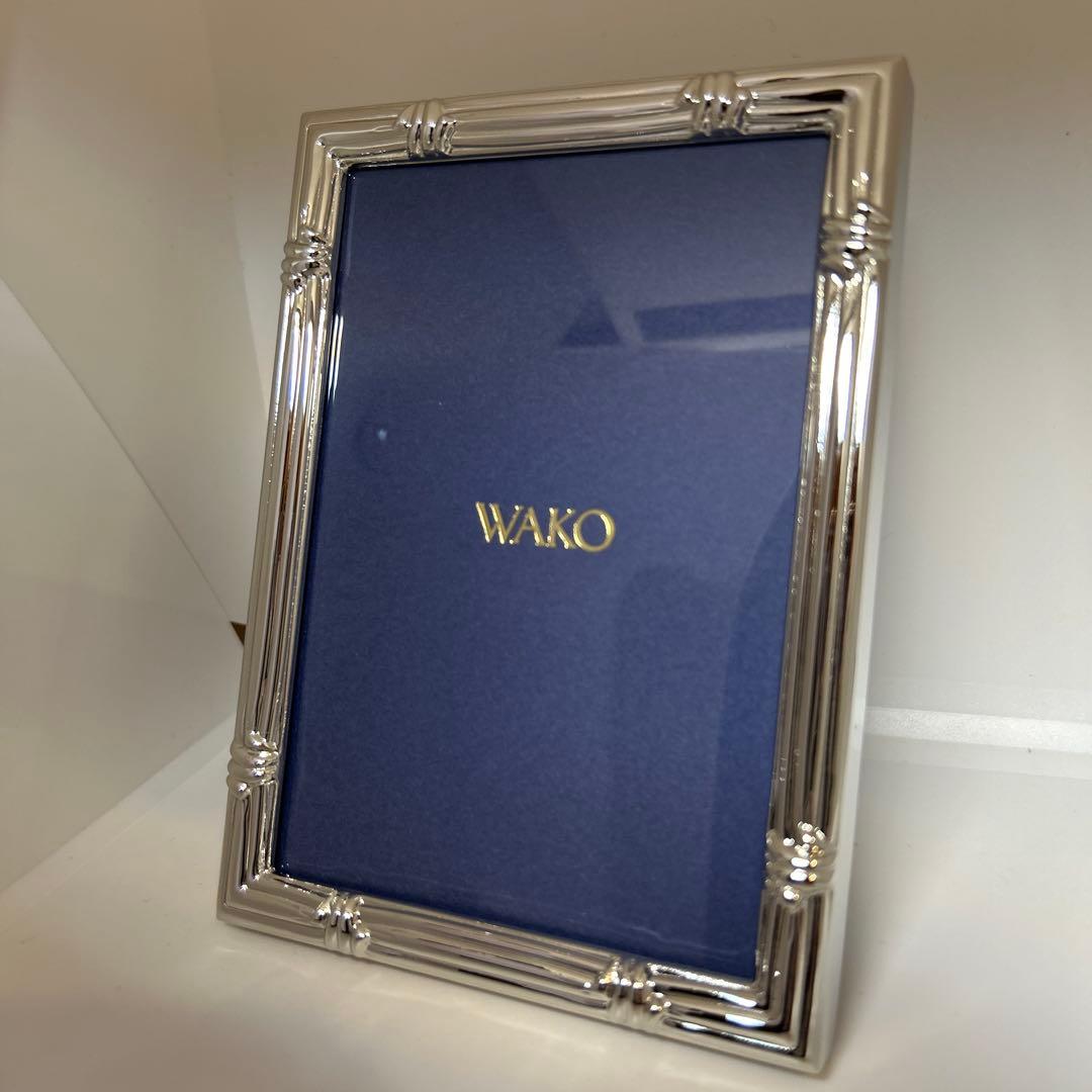 新品未使用　銀座WAKOプラチナ写真立て　スパイラル　箱等有