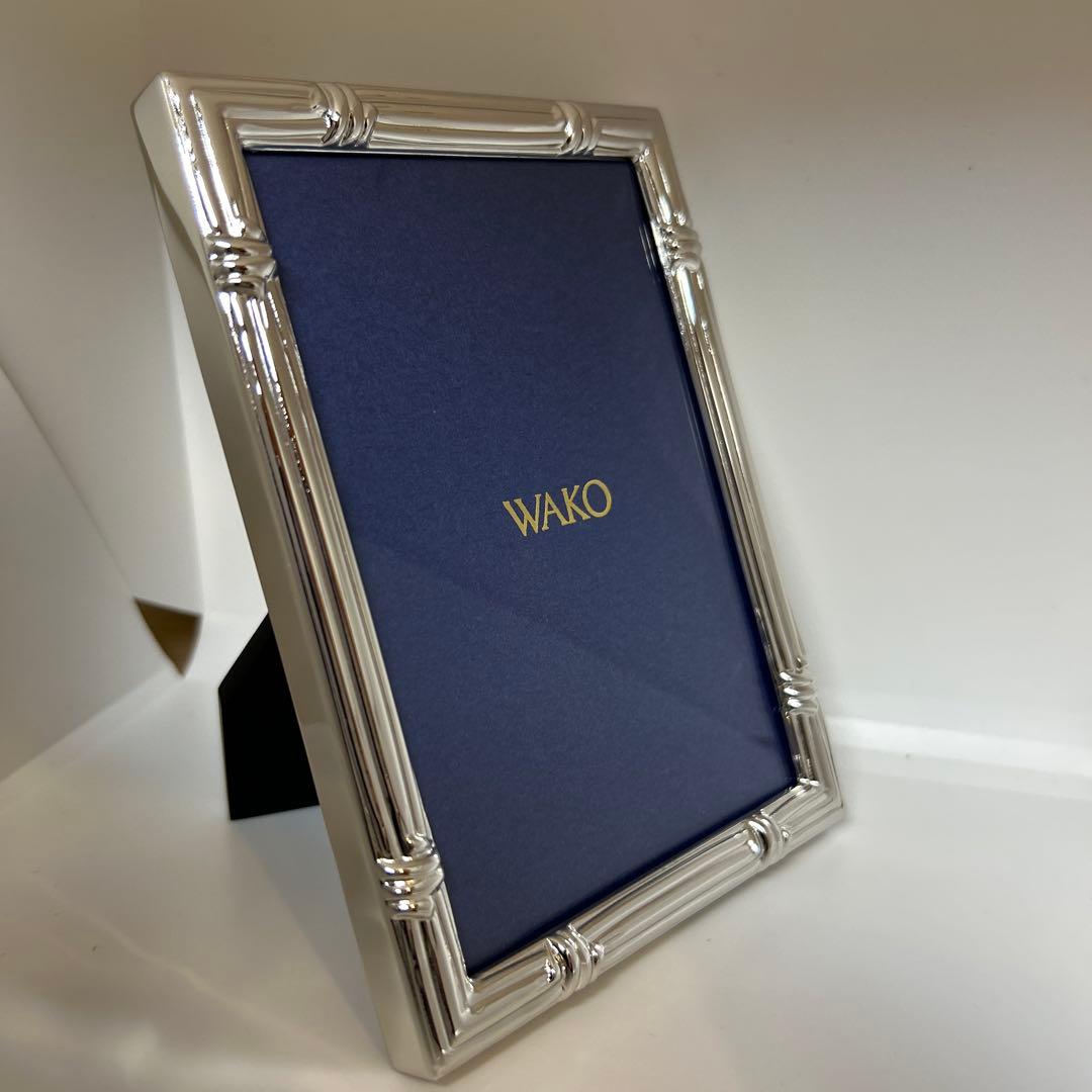 新品未使用　銀座WAKOプラチナ写真立て　スパイラル　箱等有