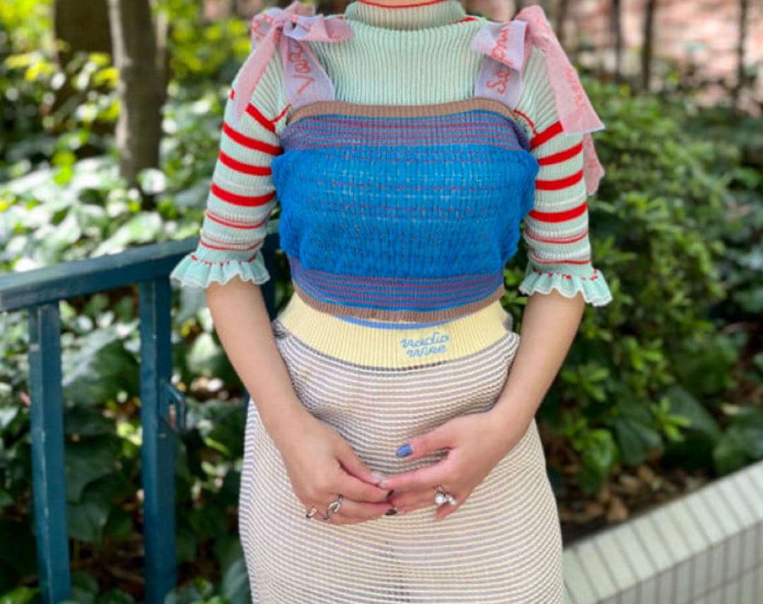 NadiaWire ナディアワイヤー × RayBEAMS リボン ビスチェ