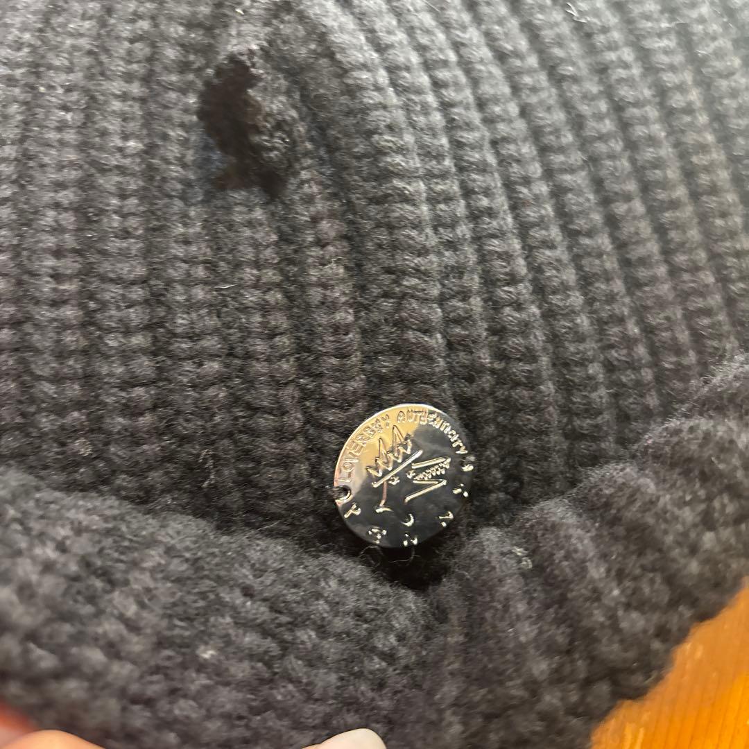 【新品未使用】CHARLES JEFFREY LOVERBOYニット帽　ブラック