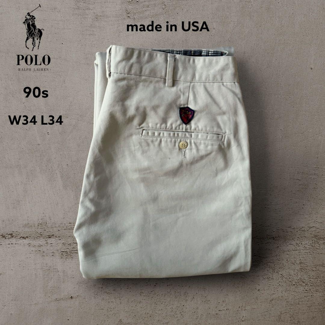 希少USA製PolobyRalphLauren90sラルフローレンポロチノ古着