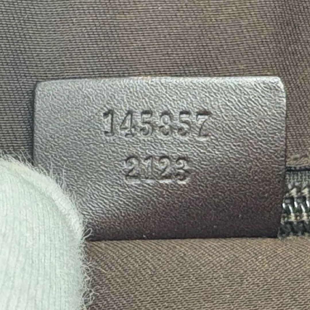 オールドグッチ GGキャンバス ショルダーバッグ ベージュブラウン ヴィンテージ