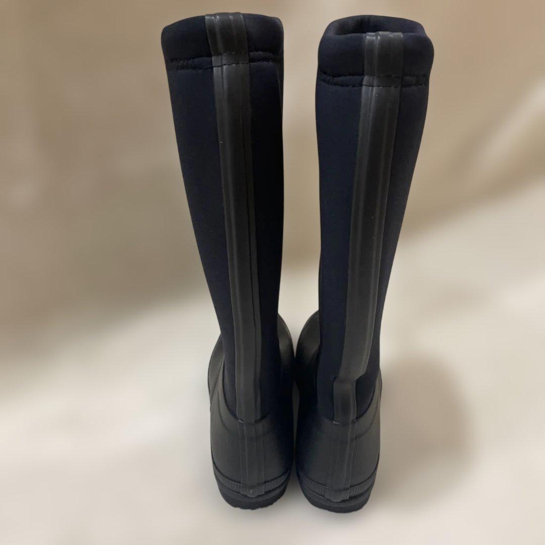 美品HUNTER ハンターレインブーツ　長靴　ブラック24.5センチUS8