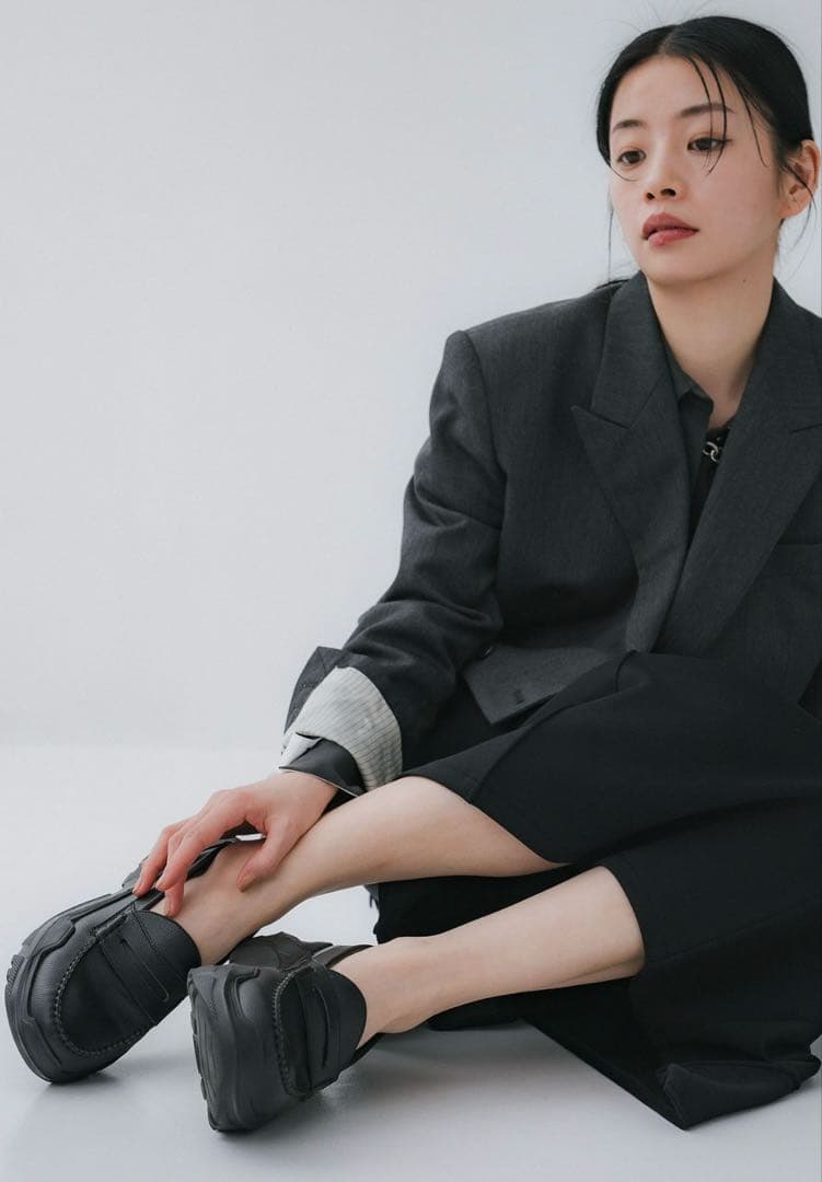 AKIKOAOKI(アキコアオキ) STUDIOUS別注　厚底　ローファー37