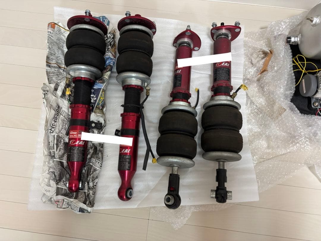 エアサス イデアル スーパーマキシマム4独 一式 GRX120マークX取り外し