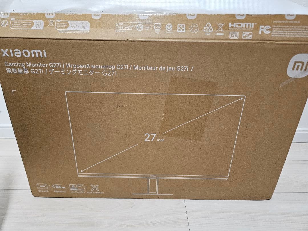 Xiaomi G27i 27インチ ゲーミングモニター 本体