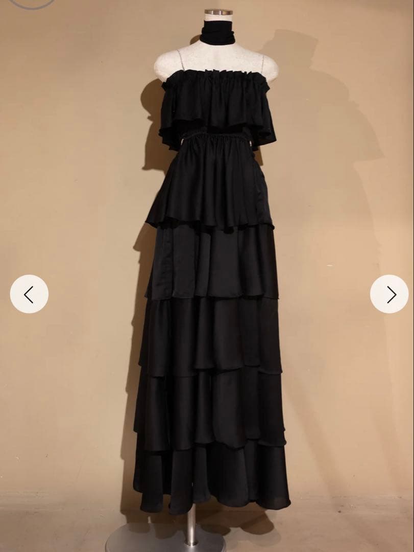 定価18,300円　Randy ティアードビジューロングワンピース