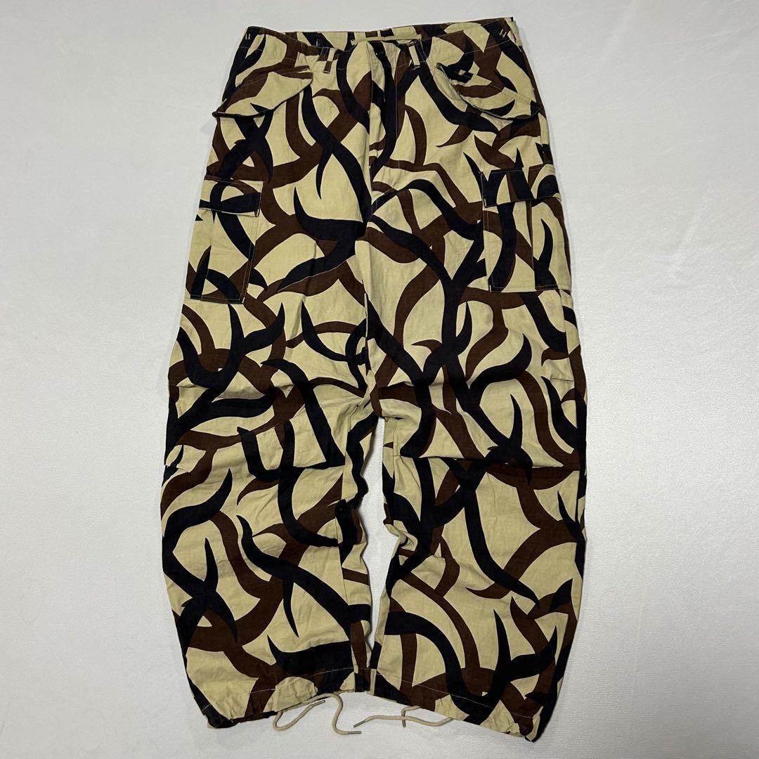 00s トライバルカモ BDU コンバット パラシュート カーゴパンツ 極太