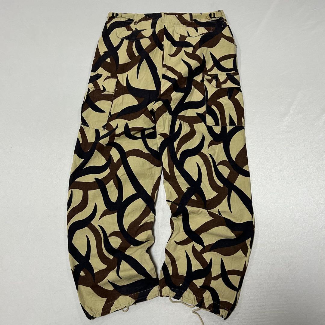 00s トライバルカモ BDU コンバット パラシュート カーゴパンツ 極太