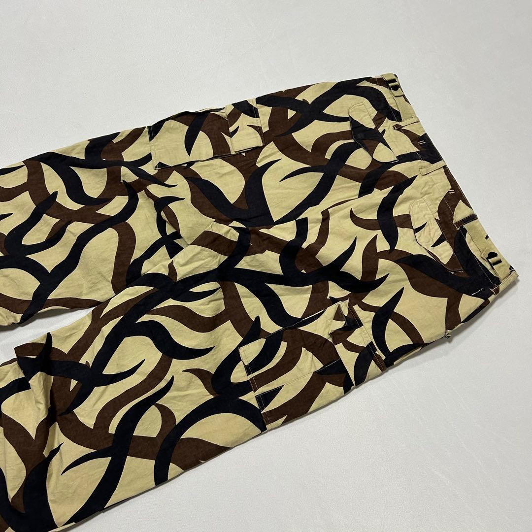 00s トライバルカモ BDU コンバット パラシュート カーゴパンツ 極太