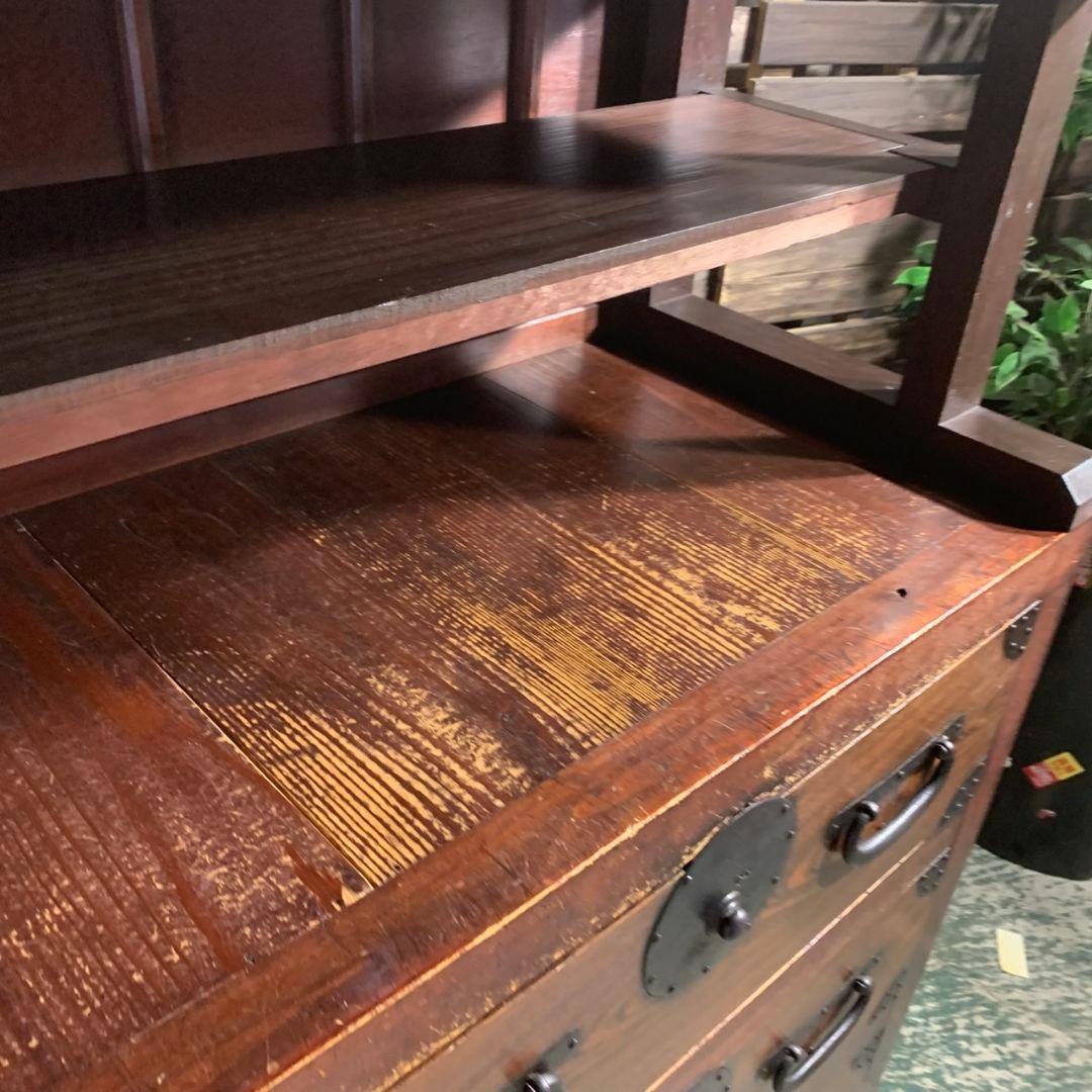 I489\" 引き取り限定 現状品 昭和レトロ 茶箪笥 飾り棚 アンティーク