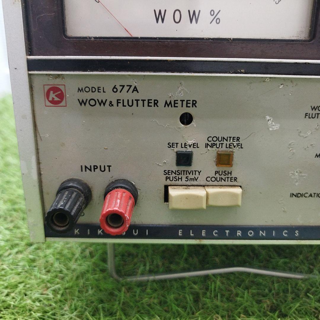 WOW&FLUTTER METER ワウフラメーター 677A ニキシー管
