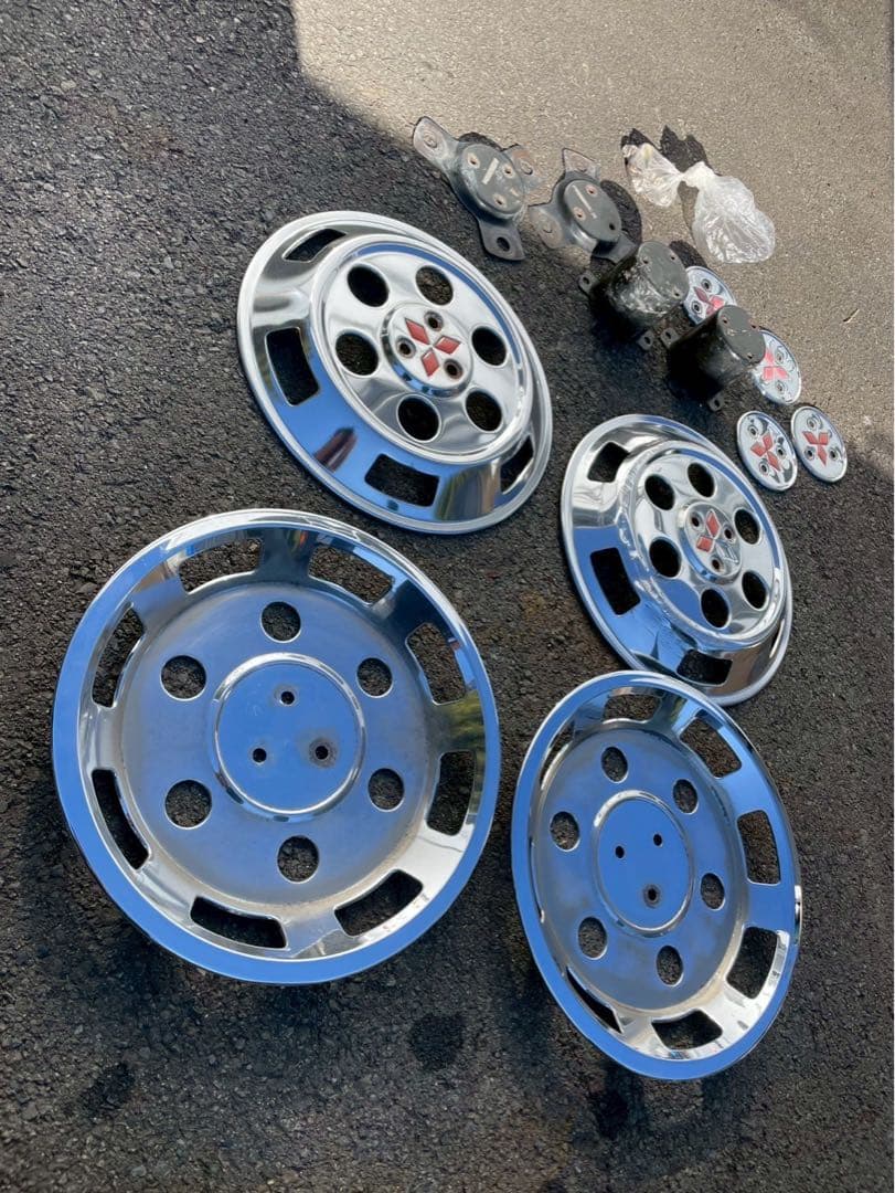 ブラケット付　メッキ　キャンター　ホイールカバー　ホイールキャップ　14インチ