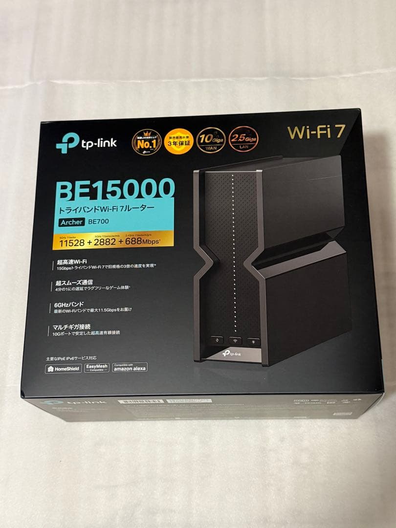 値下 新品同様 WiFi7 無線ルーター TP-Link Arcer BE700