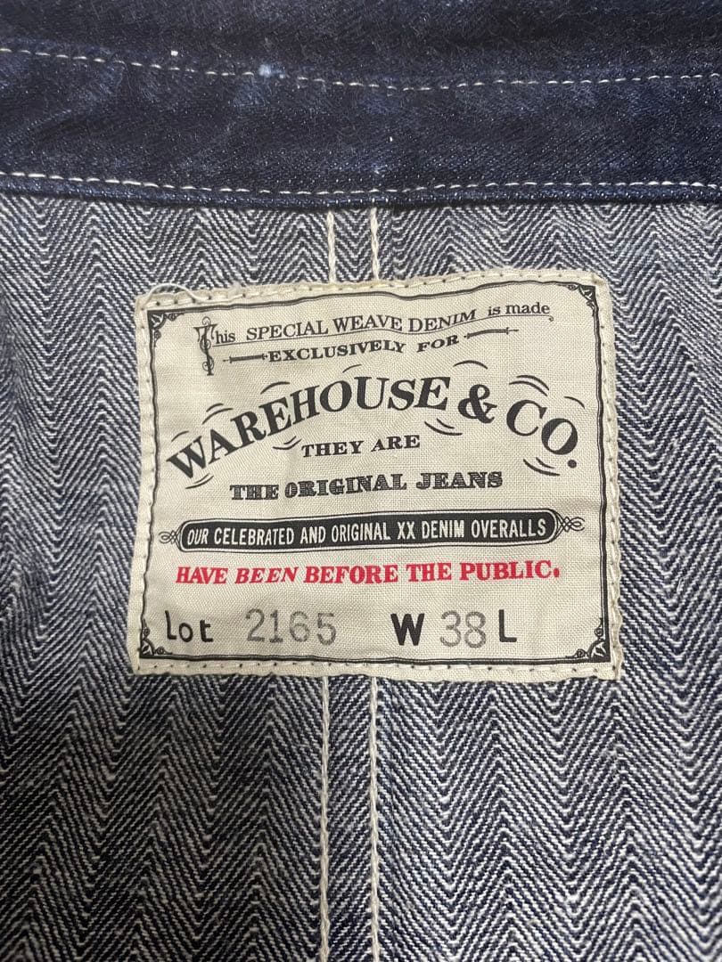WAREHOUSE & CO. Lot2165 ヘリンボーンカバーオール 38