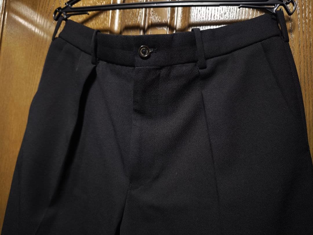 MARKAWARE ウールサバイバルクロス　ペグトップパンツ　ブラック　2