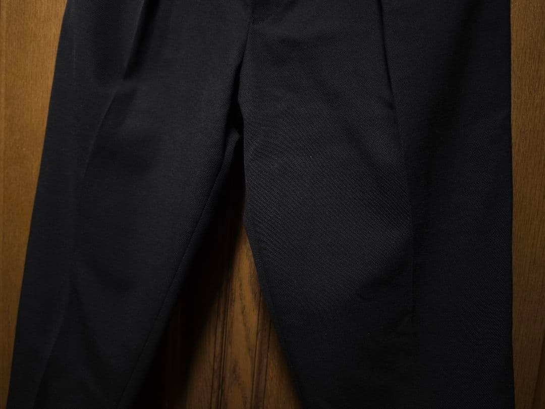 MARKAWARE ウールサバイバルクロス　ペグトップパンツ　ブラック　2