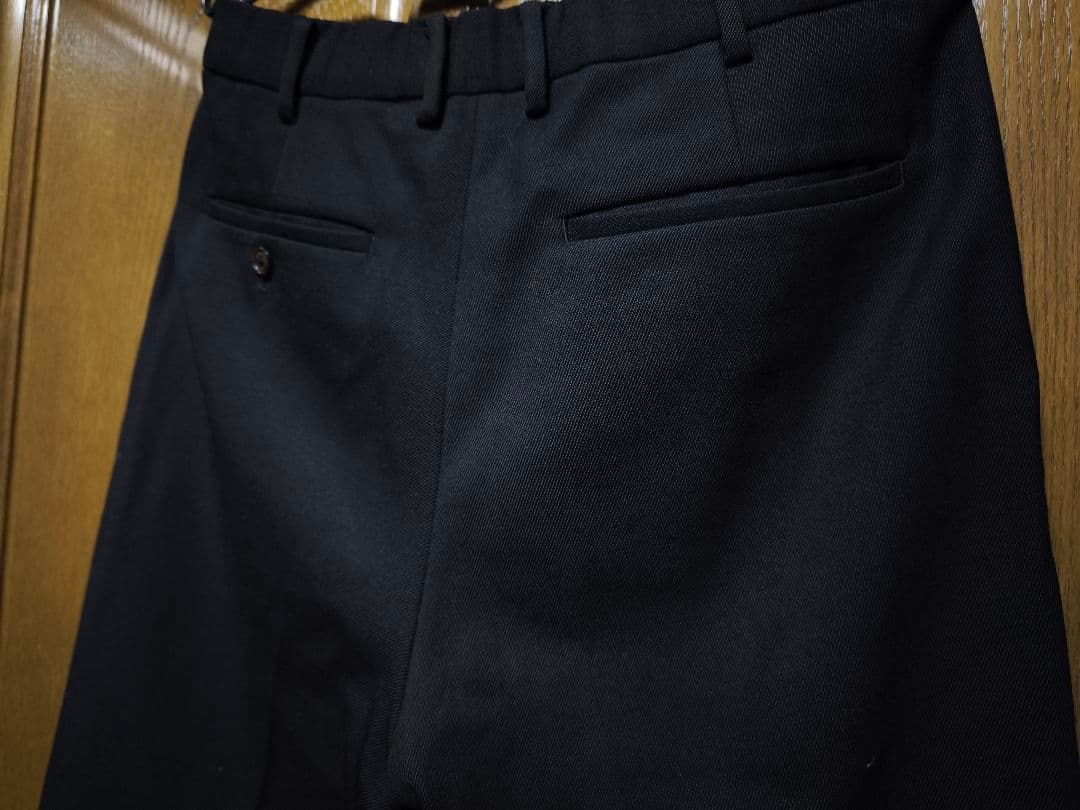 MARKAWARE ウールサバイバルクロス　ペグトップパンツ　ブラック　2