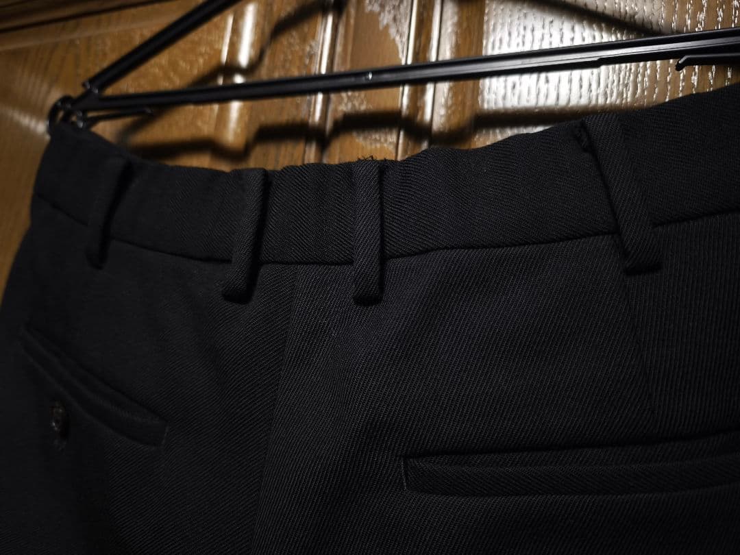 MARKAWARE ウールサバイバルクロス　ペグトップパンツ　ブラック　2
