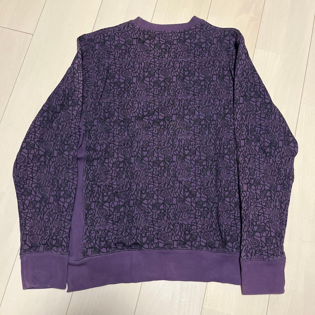 もこぱん【希少デザイン】STUSSY 総柄デザイン スウェット