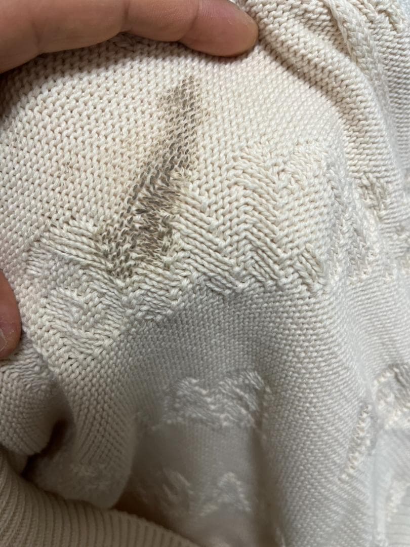 バレンシアガ 長袖 ニット XS ベージュ セーター メンズ