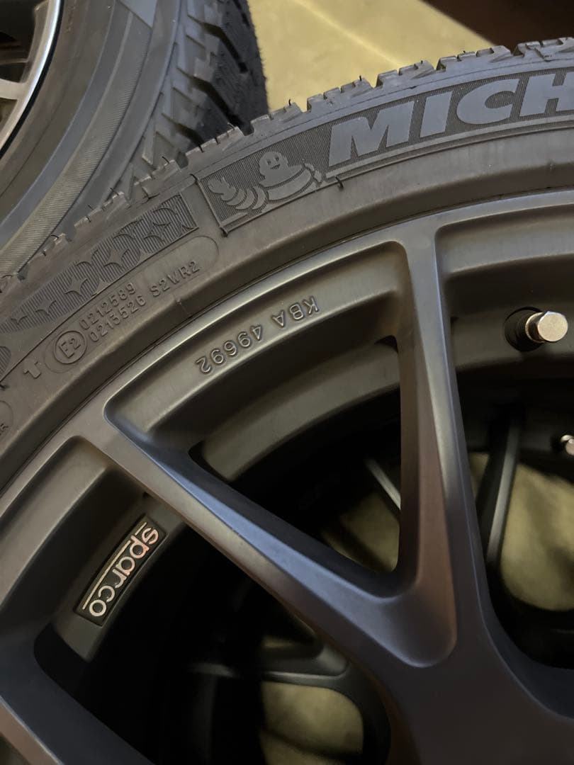 【溝9分】SPARCO MICHELIN スタッドレス　18インチ