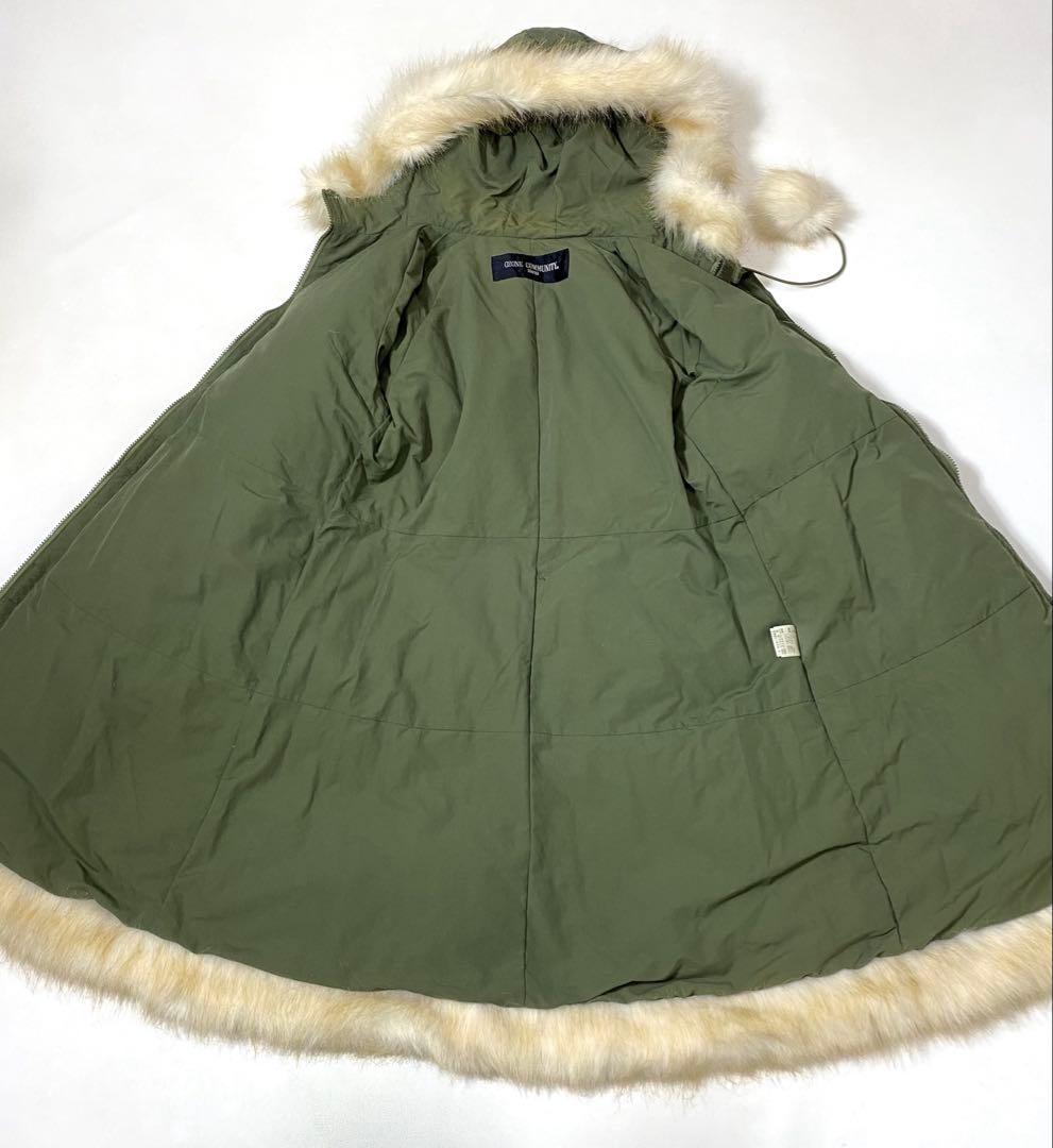 ⚫︎90s OZONE COMMUNITY ファー付き ダウンコート モッズコート