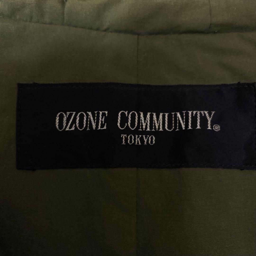 ⚫︎90s OZONE COMMUNITY ファー付き ダウンコート モッズコート