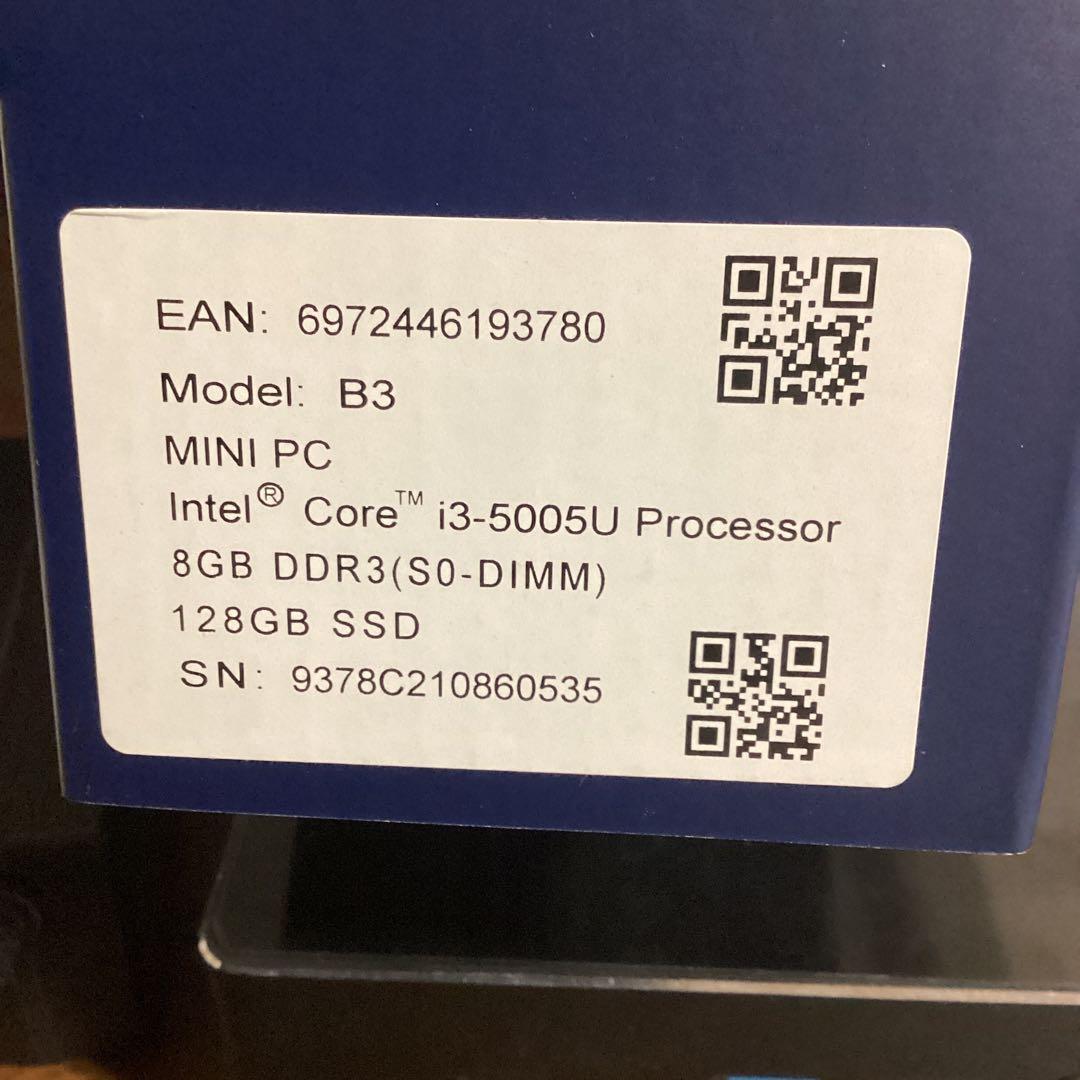 Bmax ミニpc B3 8GB+128GB SSD
