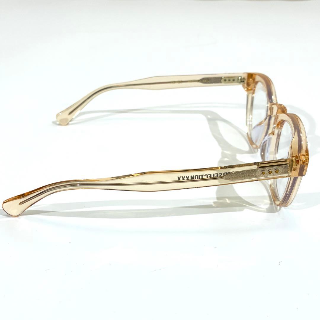 美品★ GOD SELECTION XXX サングラス クリアフレーム 付属品