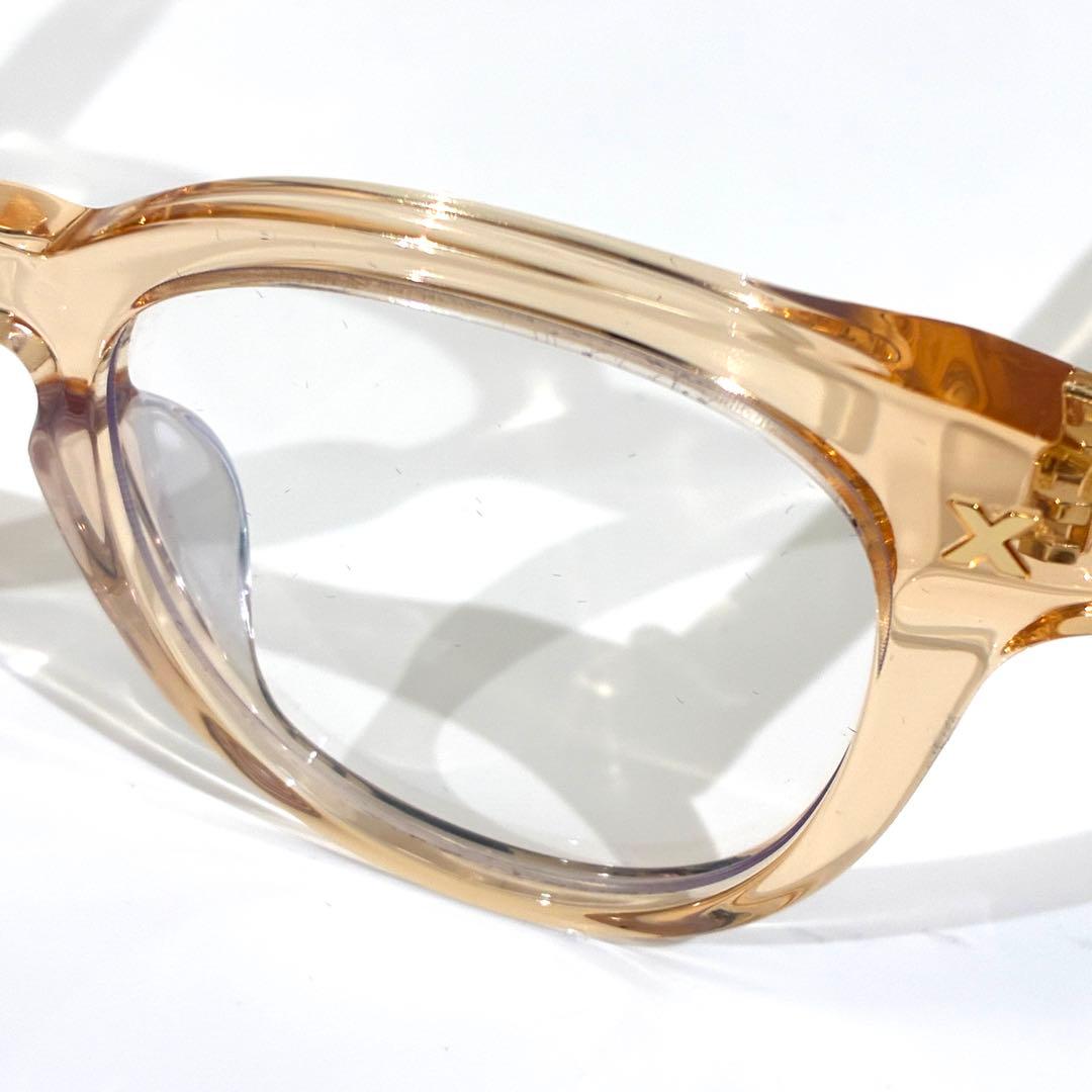 美品★ GOD SELECTION XXX サングラス クリアフレーム 付属品