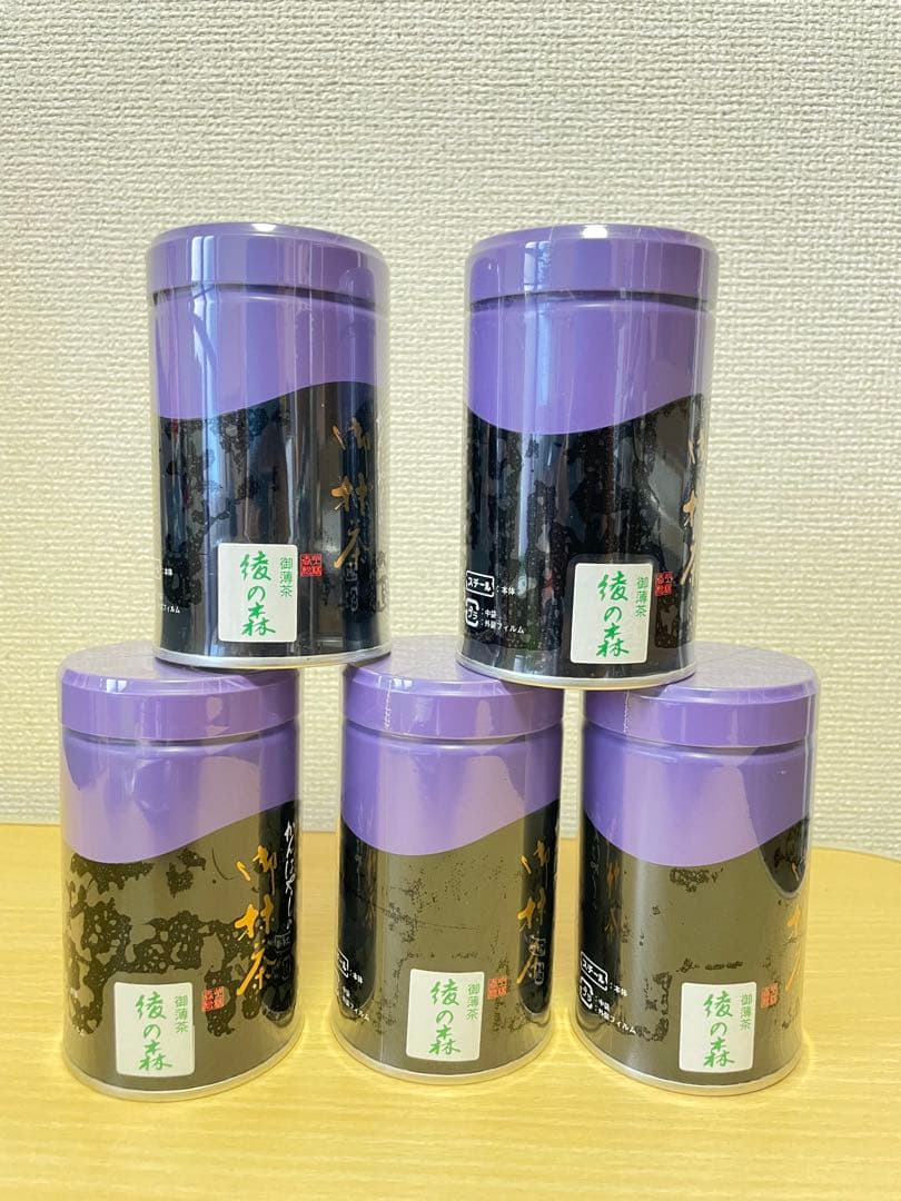 上林抹茶の後の森100g袋*5+100g缶*5