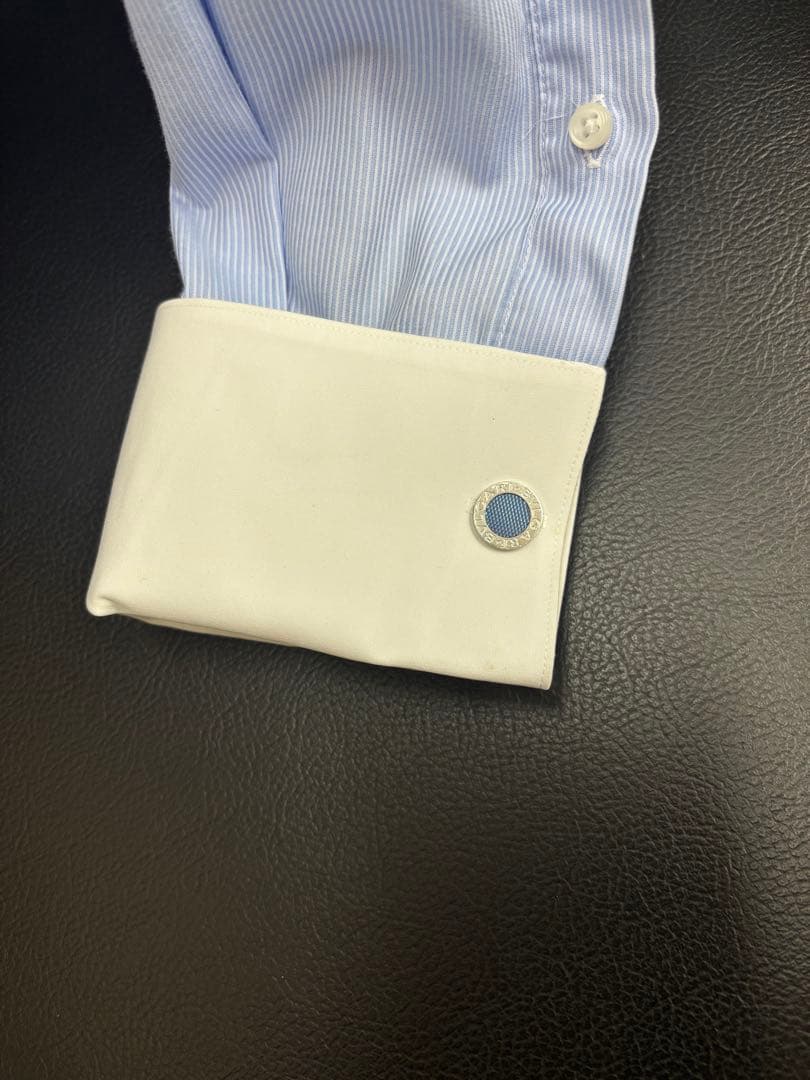 BVLGARI 青いカフリンクス