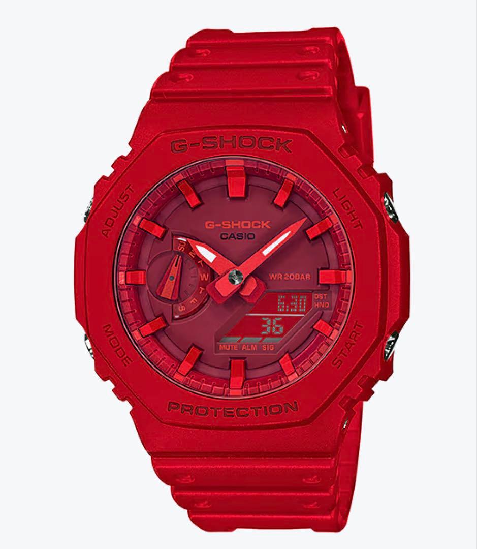 G-SHOCK GA-2100-4AJF レッド Gショック 赤 腕時計