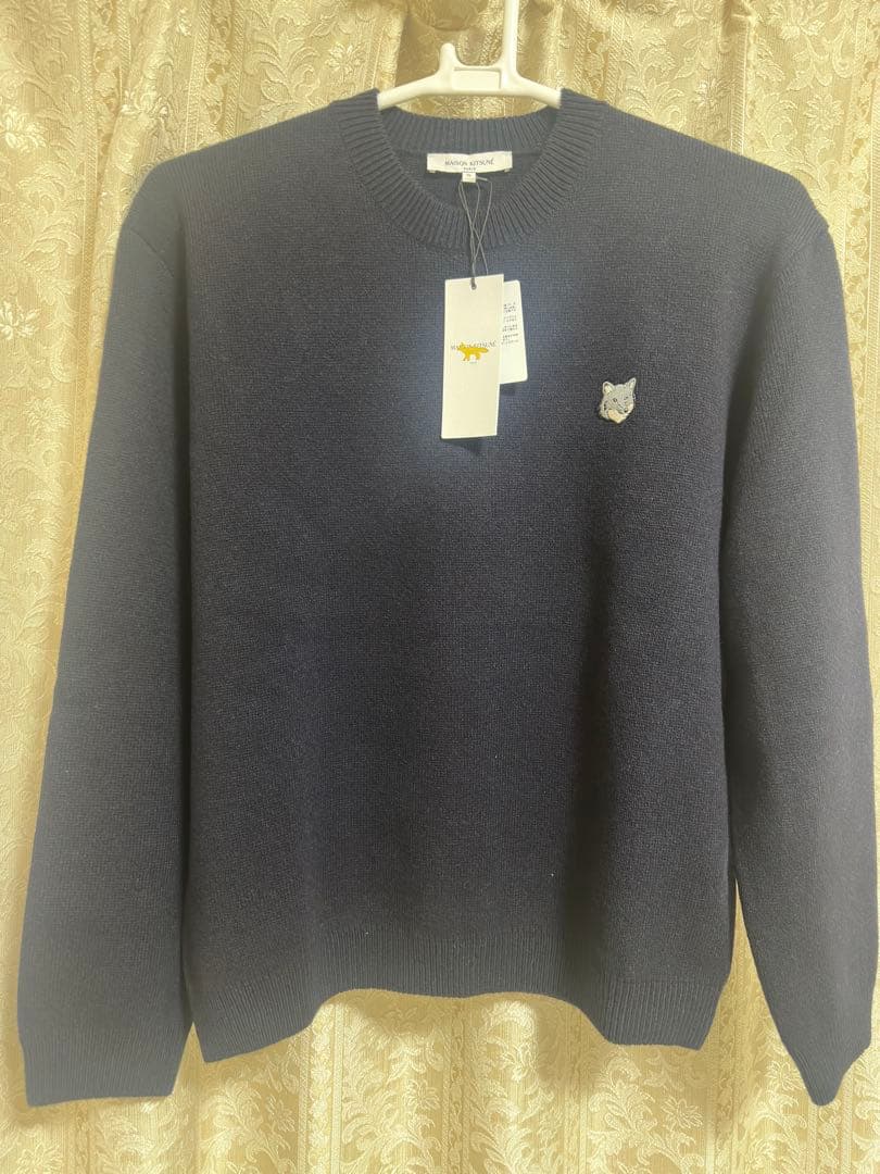 MAISON KITSUNÉ ネイビーセーター 新品タグ付き