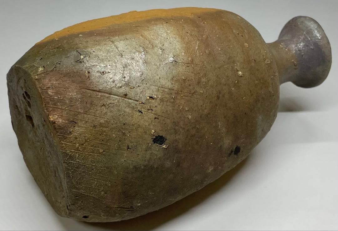 金重愫　備前徳利　円山窯　備前焼　共箱(四方桟盛蓋) 栞　w772