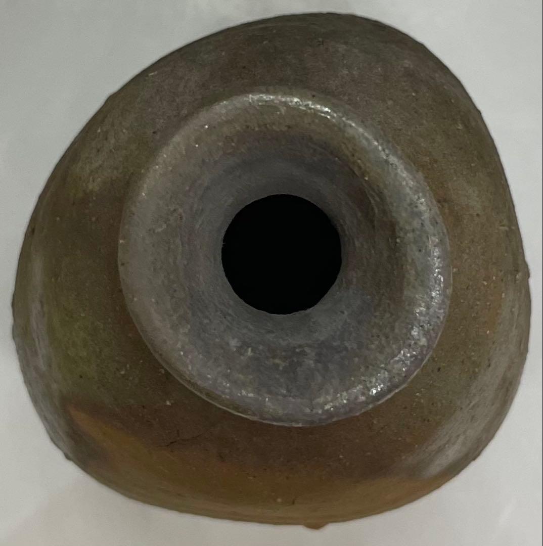 金重愫　備前徳利　円山窯　備前焼　共箱(四方桟盛蓋) 栞　w772