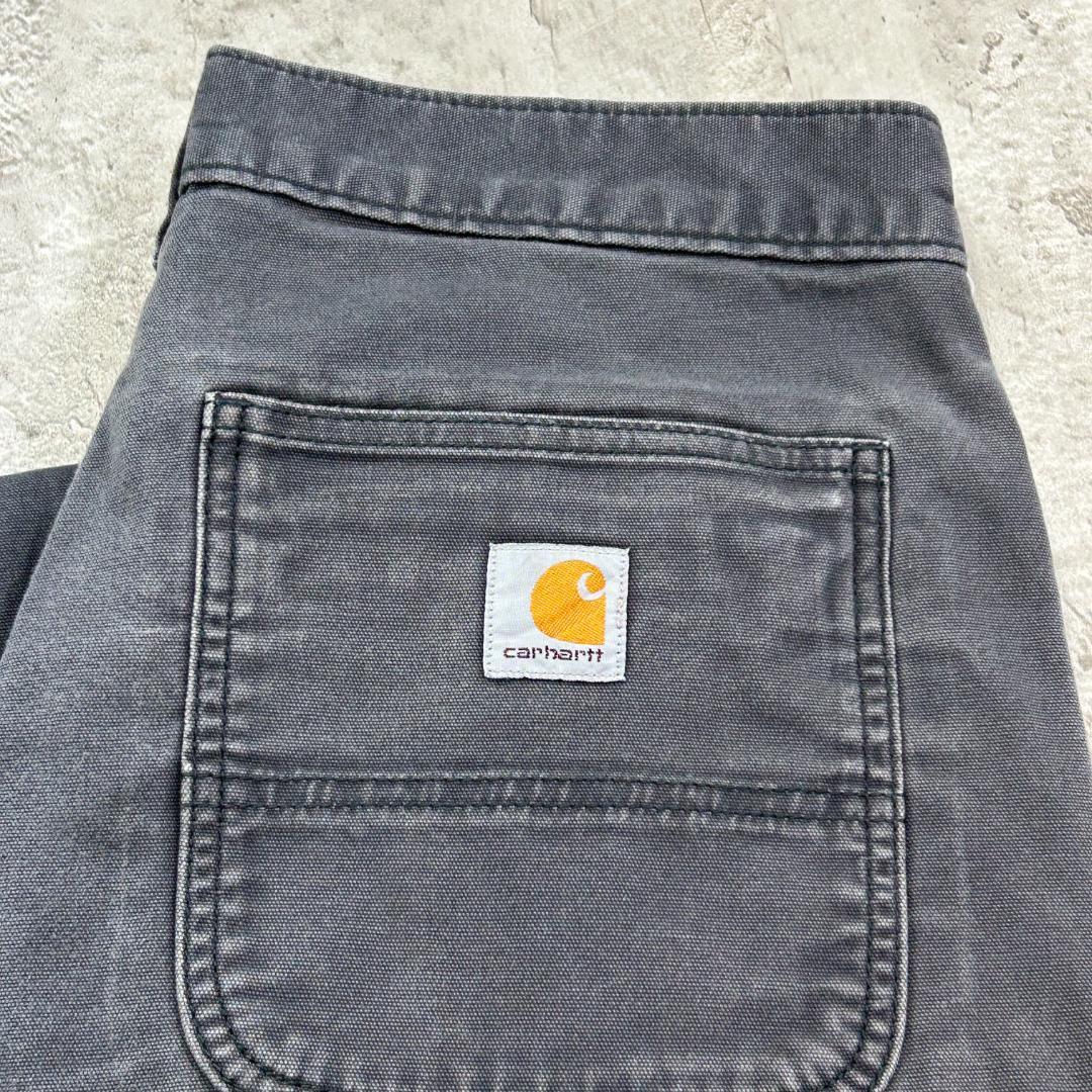 み*ん様 カーハート　ダブルニー　雰囲気抜群　ボトムス　ワークパンツ　古着　グレ
