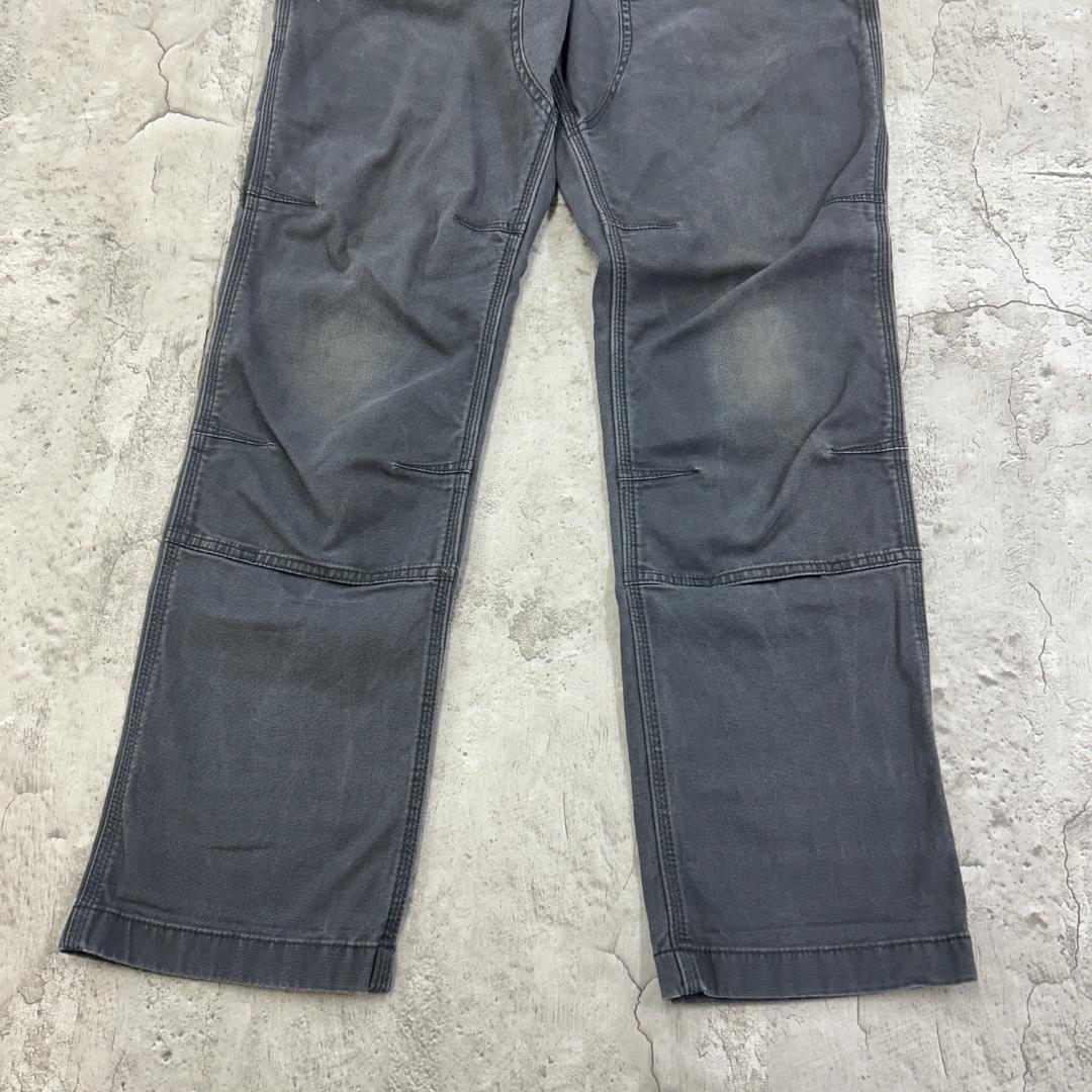 み*ん様 カーハート　ダブルニー　雰囲気抜群　ボトムス　ワークパンツ　古着　グレ