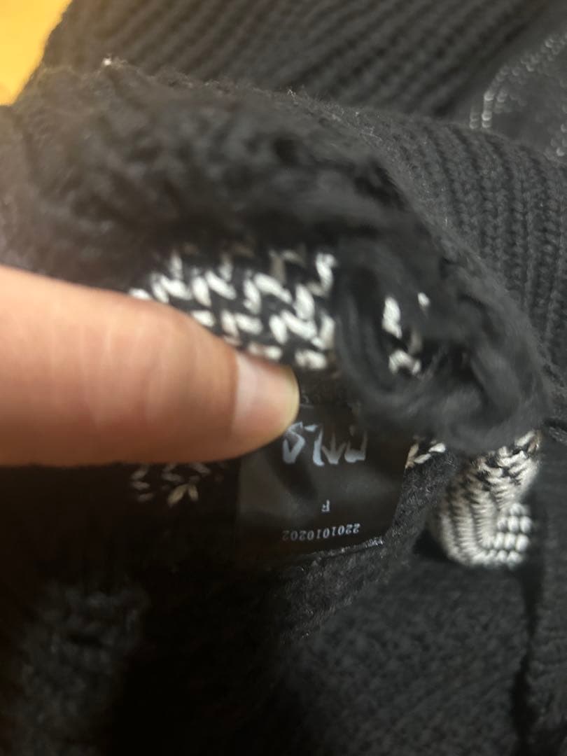 cvtvlist カタリスト　ニット　黒白