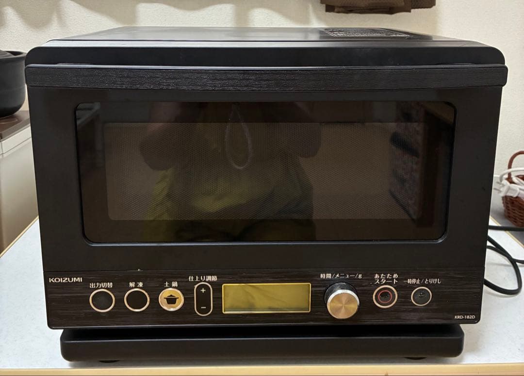 極美品 KOIZUMI 電子レンジ 万古焼土鍋付き