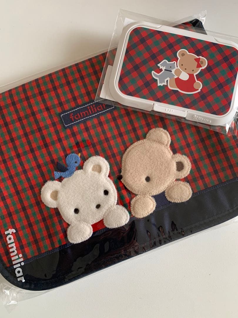 ファミリア familiar 母子手帳ケース　ビダット　セット　赤