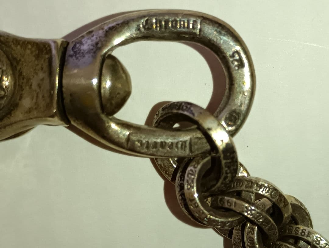 クロムハーツダブルBリングウオレトチェーン廃盤中古