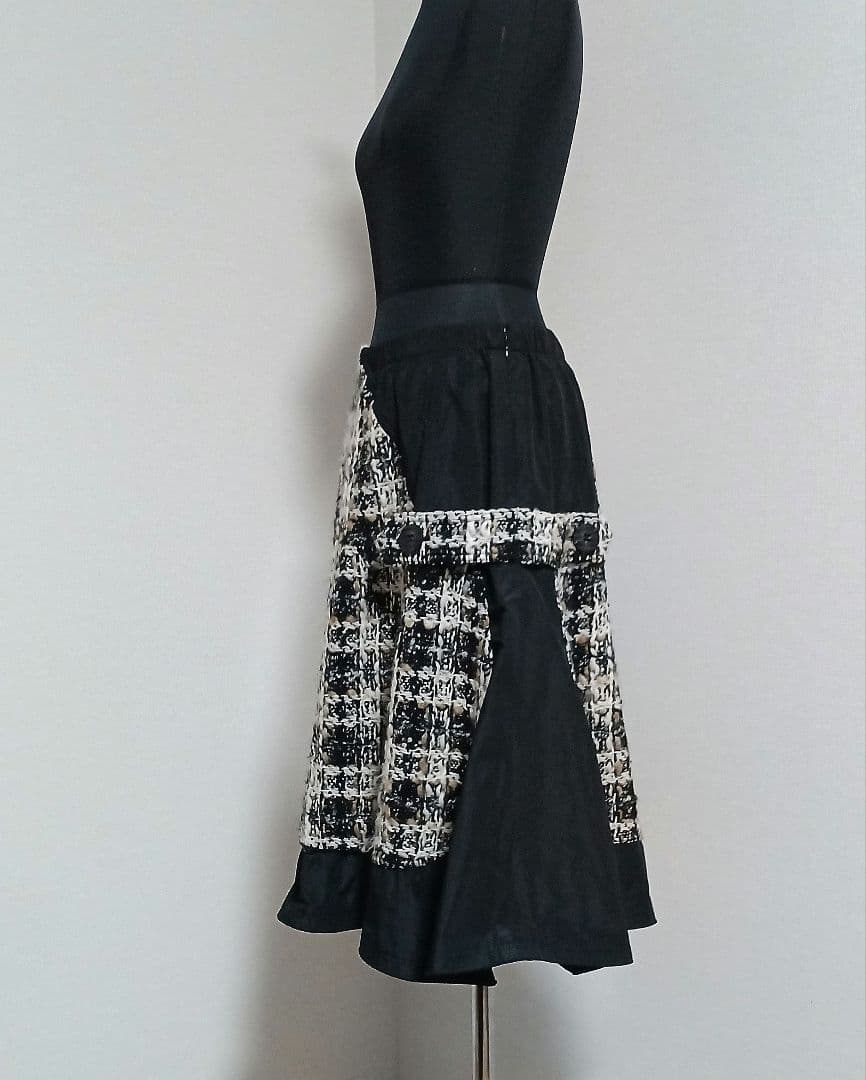 12万　エイココンドウロングベストとスカート/レリアン革バッグ/未使用トップス