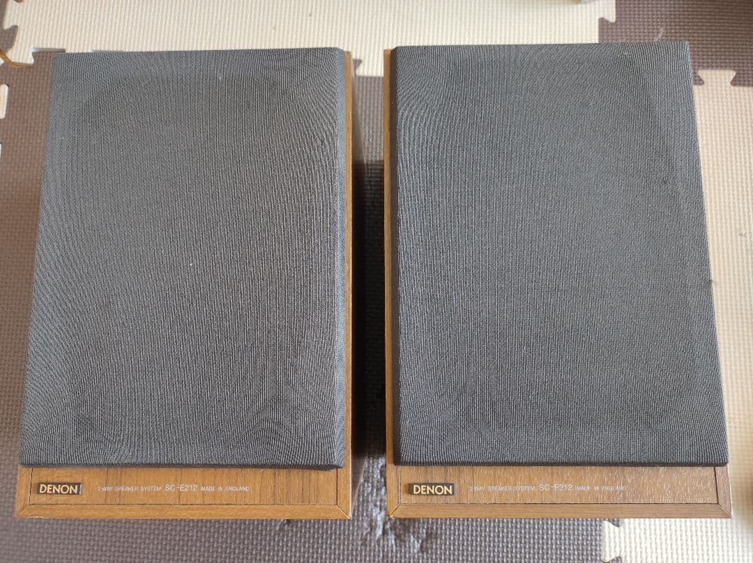 DENON　SC-E212 名器　密閉式　英国製　希少シリアル連番